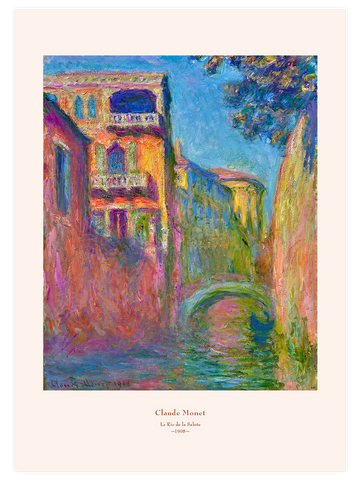 Monet The Rio della Salute - Art Print