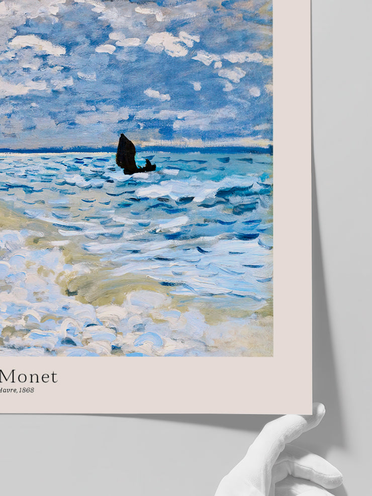 Monet The Sea at the Havre - Art Print  Poster