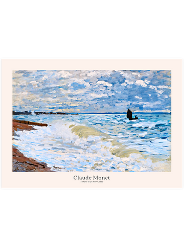 Monet The Sea at the Havre - Art Print