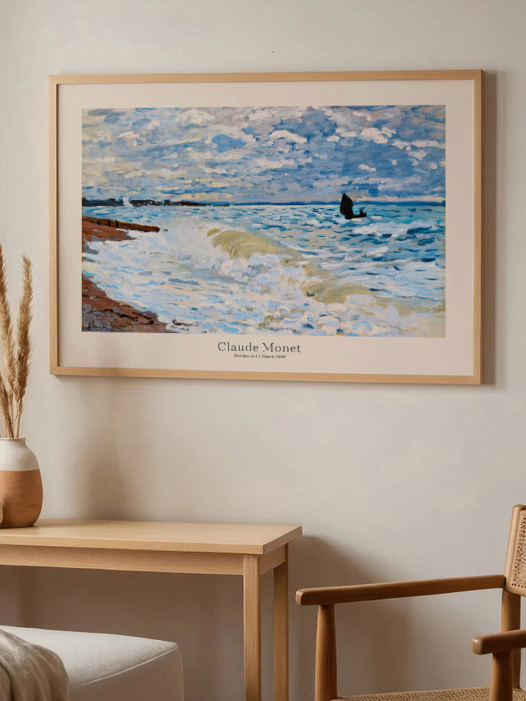 Monet The Sea at the Havre - Art Print Ürün ikincil görseli