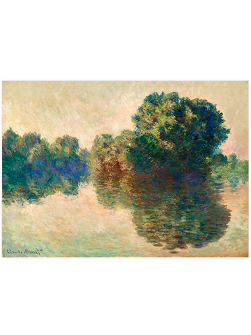 Monet The Seine at Giverny - Art Print