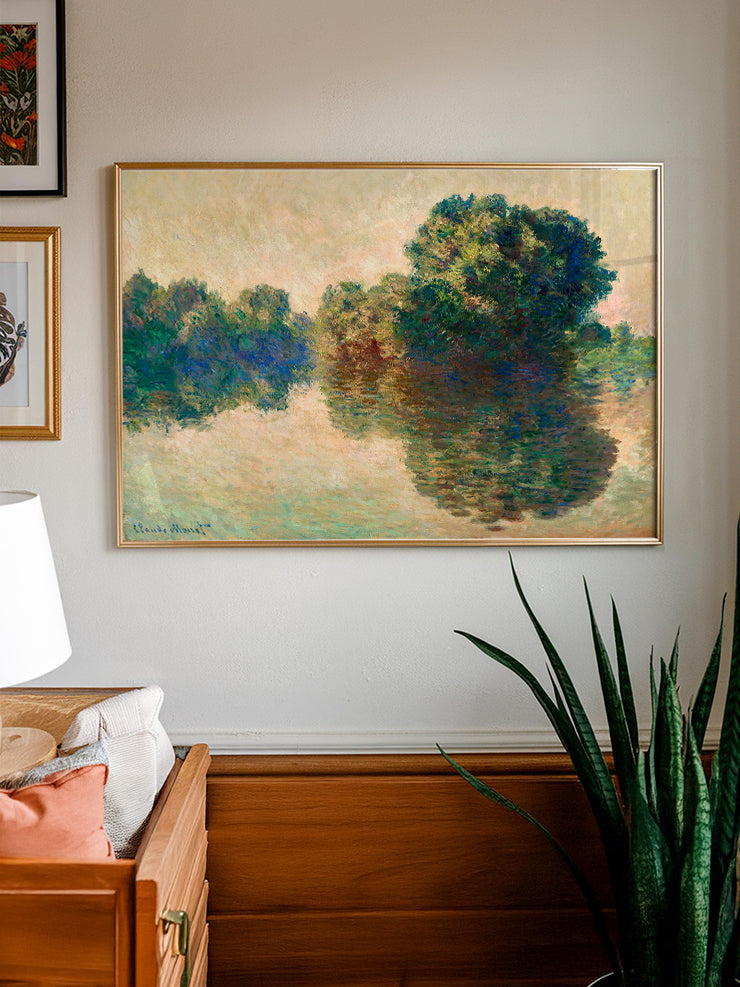 Monet The Seine at Giverny - Art Print Ürün ikincil görseli