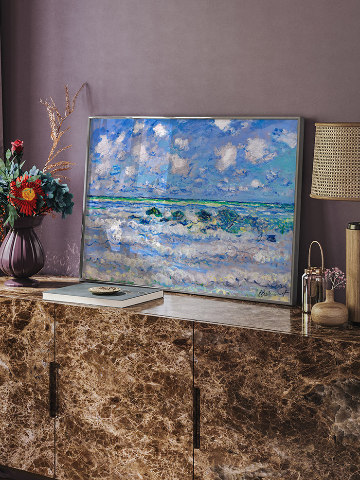 Monet The Wave - Art Print