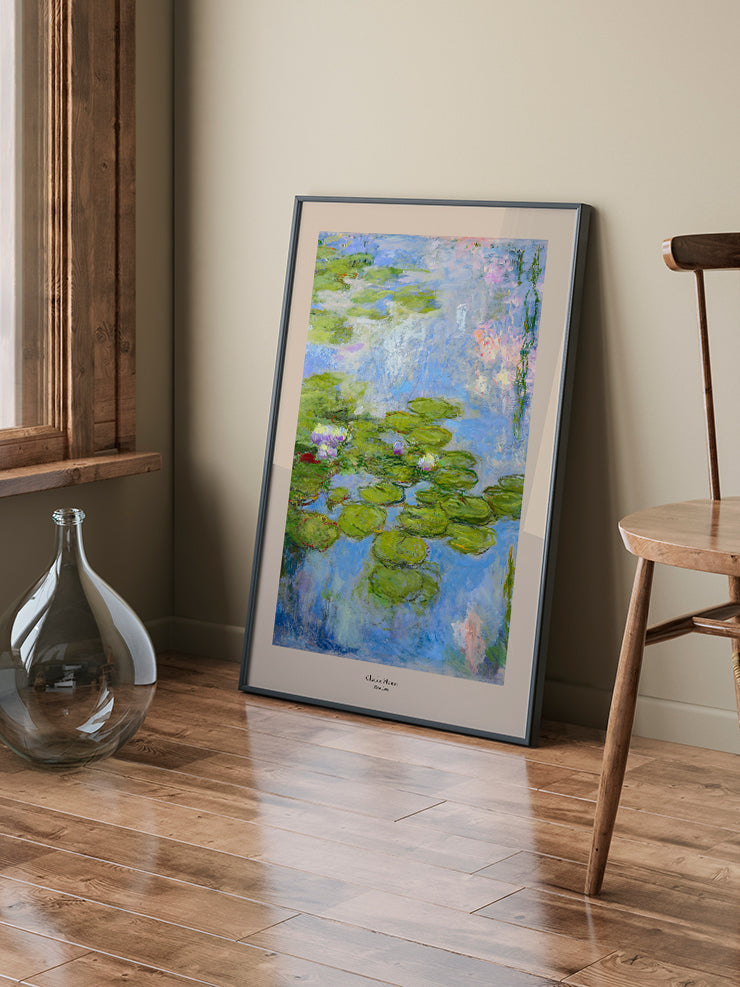 Monet Water Lilies - Art Print Ürün ikincil görseli
