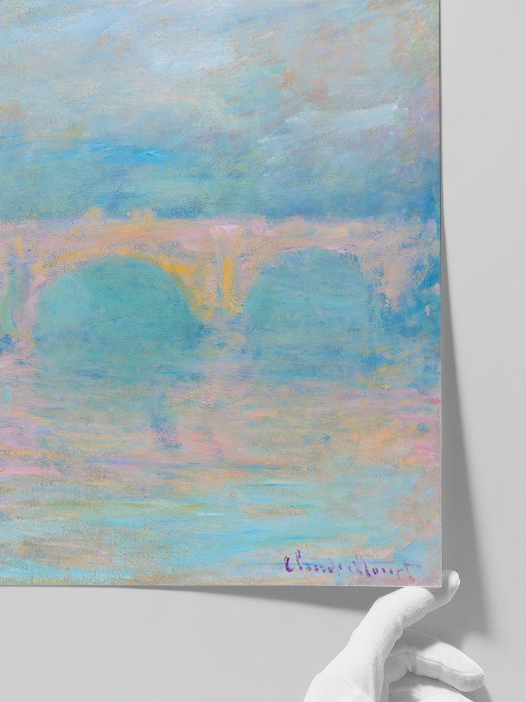 Monet Waterloo Bridge, London, at Sunset - Art Print  Poster
