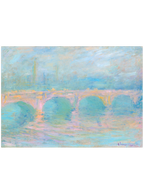 Monet Waterloo Bridge, London, at Sunset - Art Print