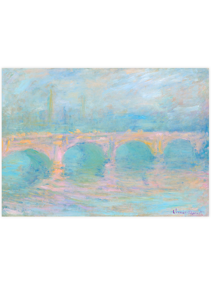 Monet Waterloo Bridge, London, at Sunset - Art Print