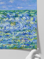 Monet Waves Breaking - Art Print