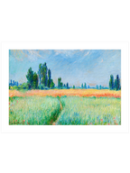 Monet Wheatfield - Art Print