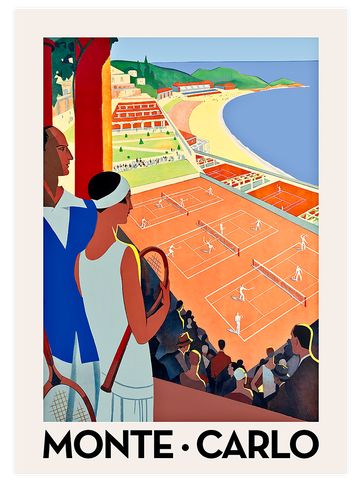 Vintage Monte Carlo - Art Print