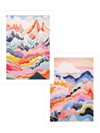 Colorful Mountains - Poster Seti Duo