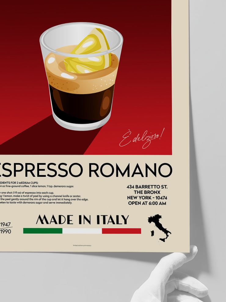 The Coffee Club Espresso - Art Print  Poster