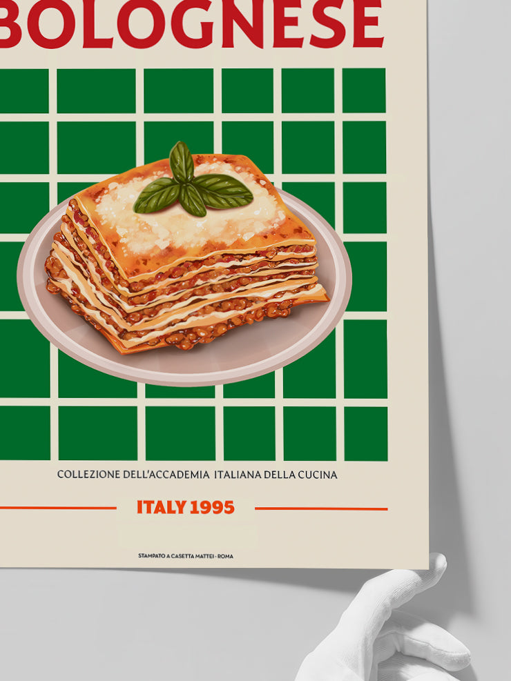 Lasagna Bolognese - Art Print  Poster