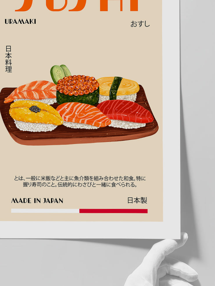 Sushi - Art Print  Poster
