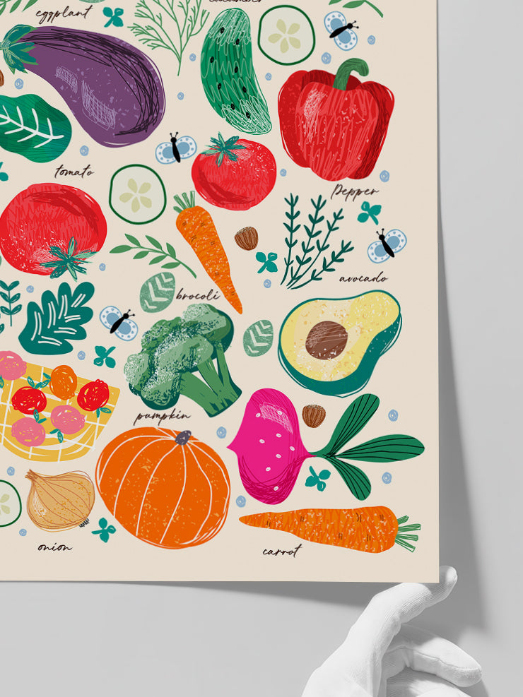 Sebze - Art Print