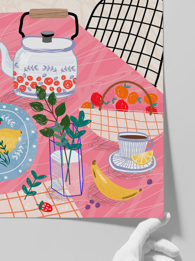 Çay Saati - Art Print  Poster