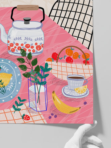 Çay Saati - Art Print