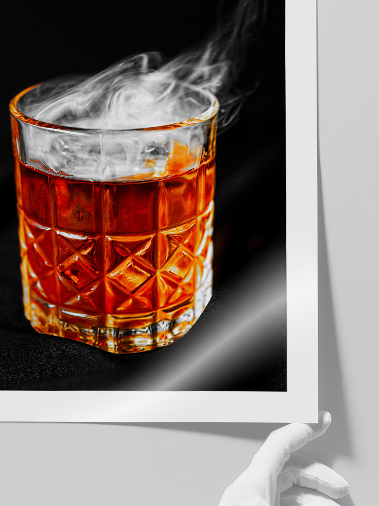 Dumanlı Viski - Art Print