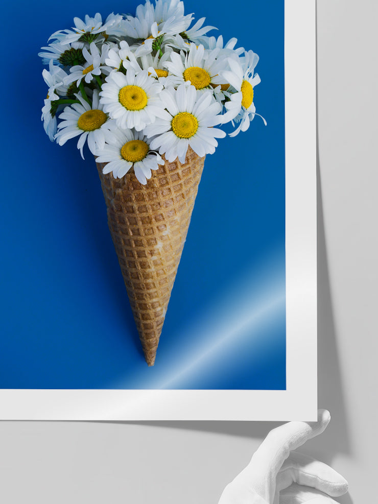 Papatyalı Dondurma - Art Print