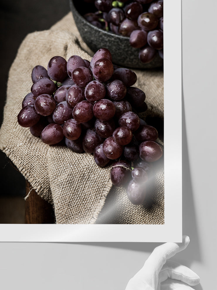 Siyah Üzüm - Art Print