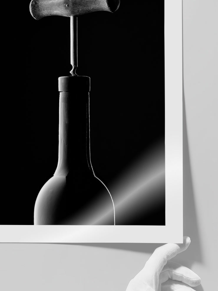 Şarap Şişesi - Art Print  Poster