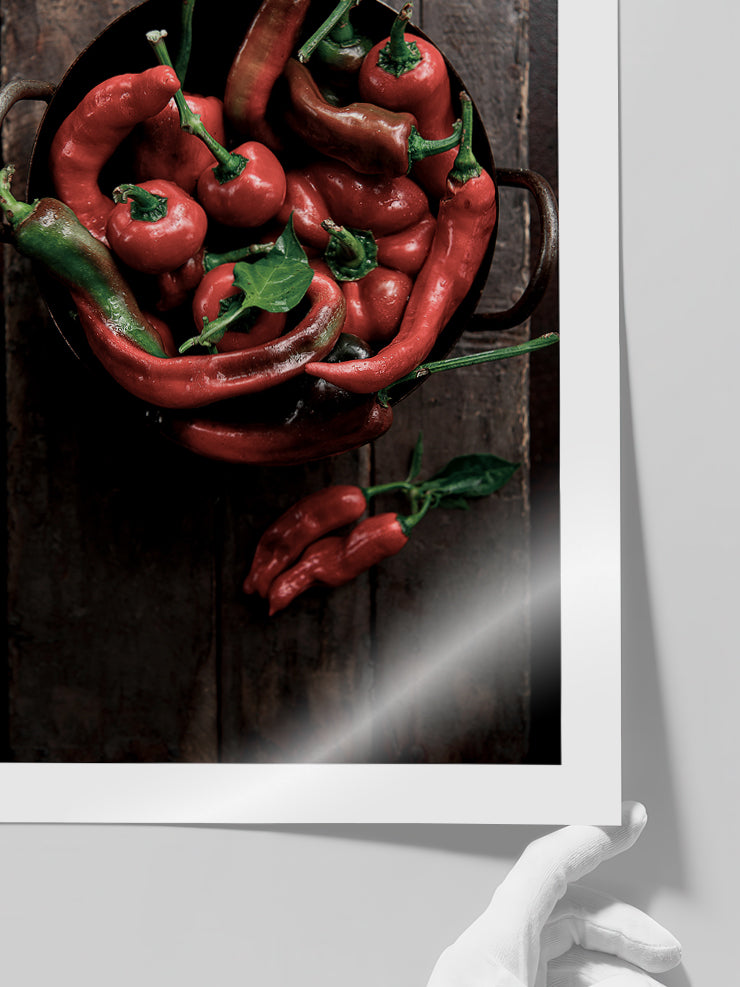 Sweet Red Peppers - Art Print  Poster