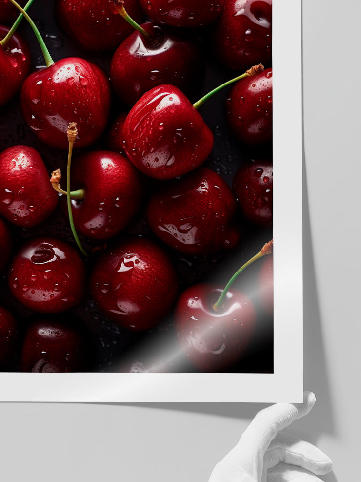 Cherries - Art Print  Poster