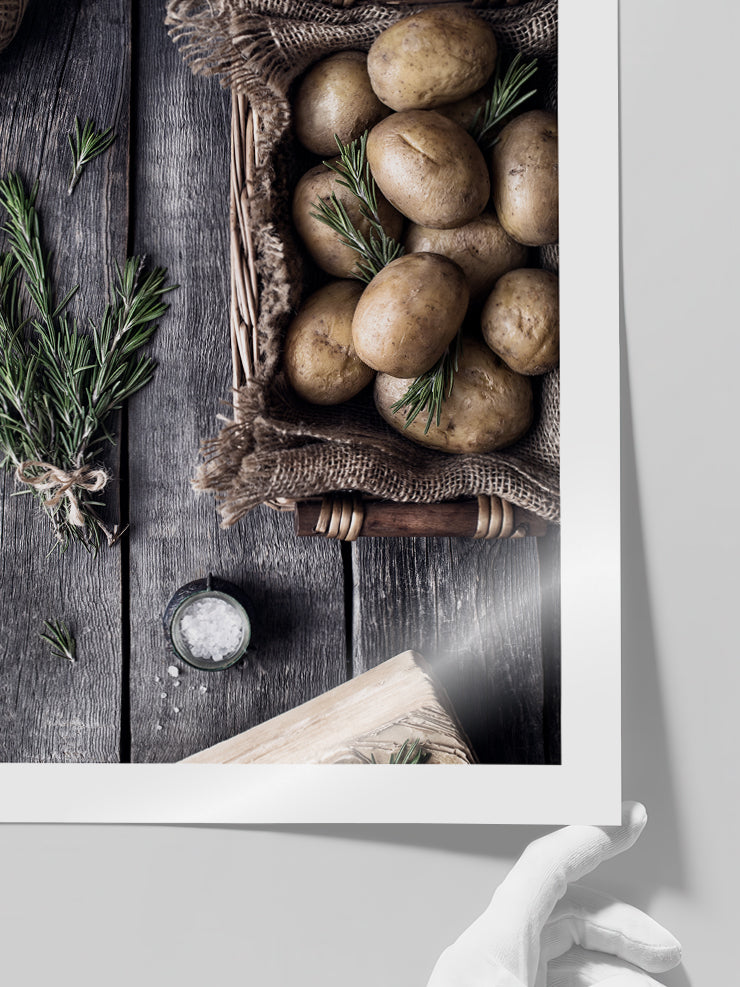 Potatoes - Art Print  Poster
