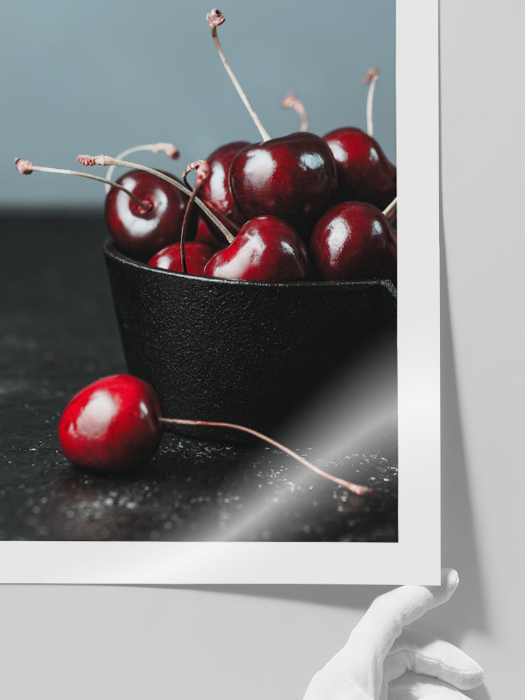 Kırmızı Kirazlar - Art Print