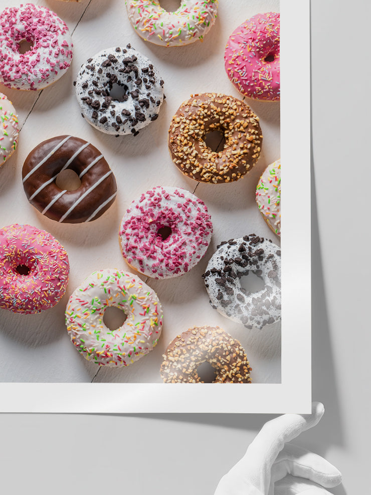 Rengârenk Donutlar N2 - Art Print