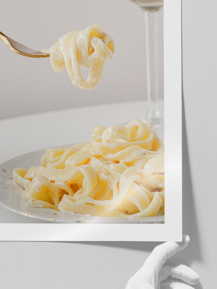 The Art Of Eating Pasta N2 - Art Print  Poster