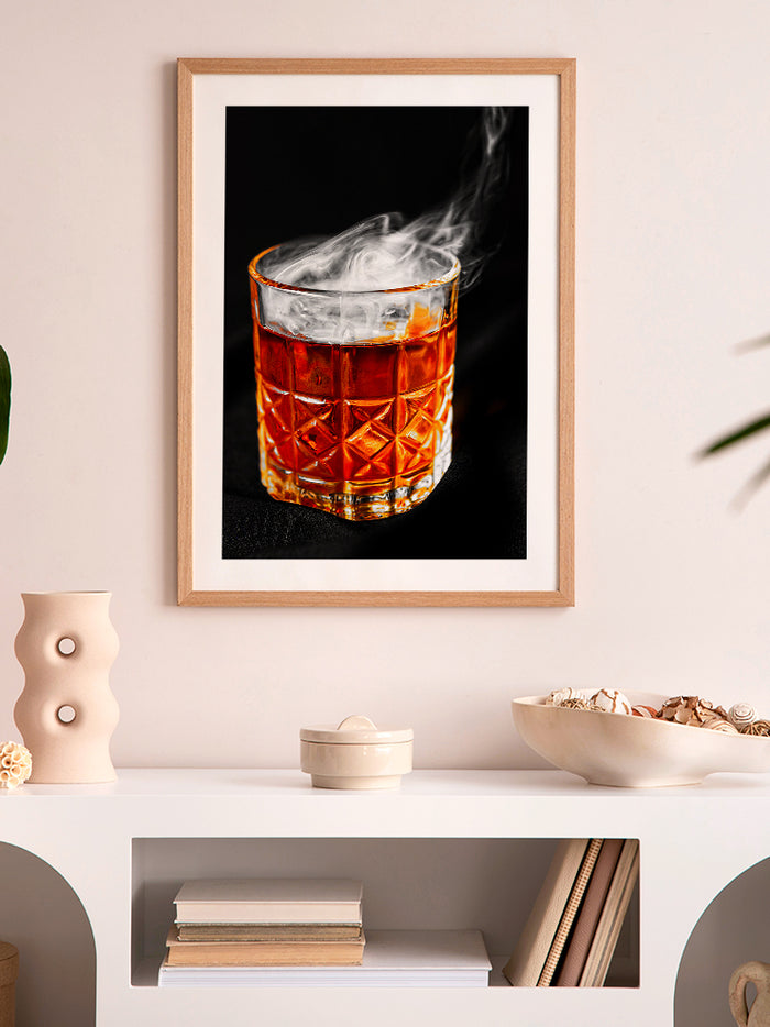 Dumanlı Viski - Art Print  Poster