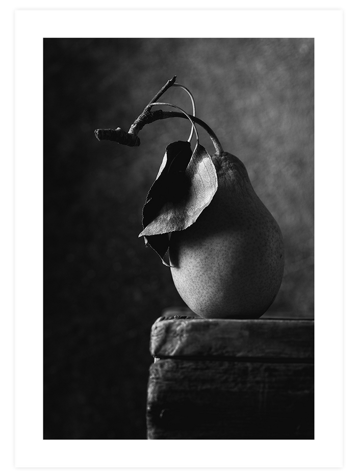 Pear B&W - Art Print Fotoğraflar Poster