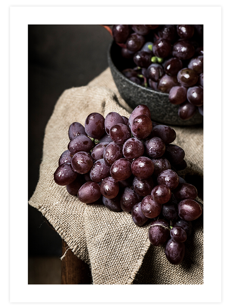 Siyah Üzüm - Art Print