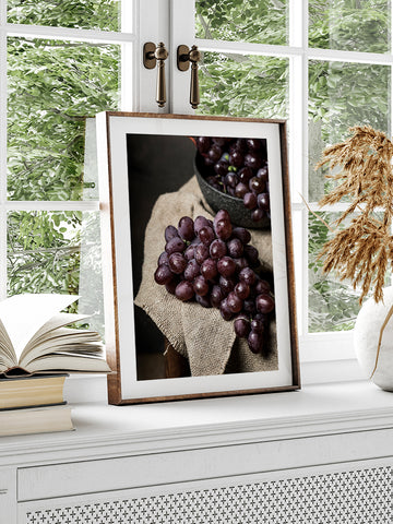 Siyah Üzüm - Art Print