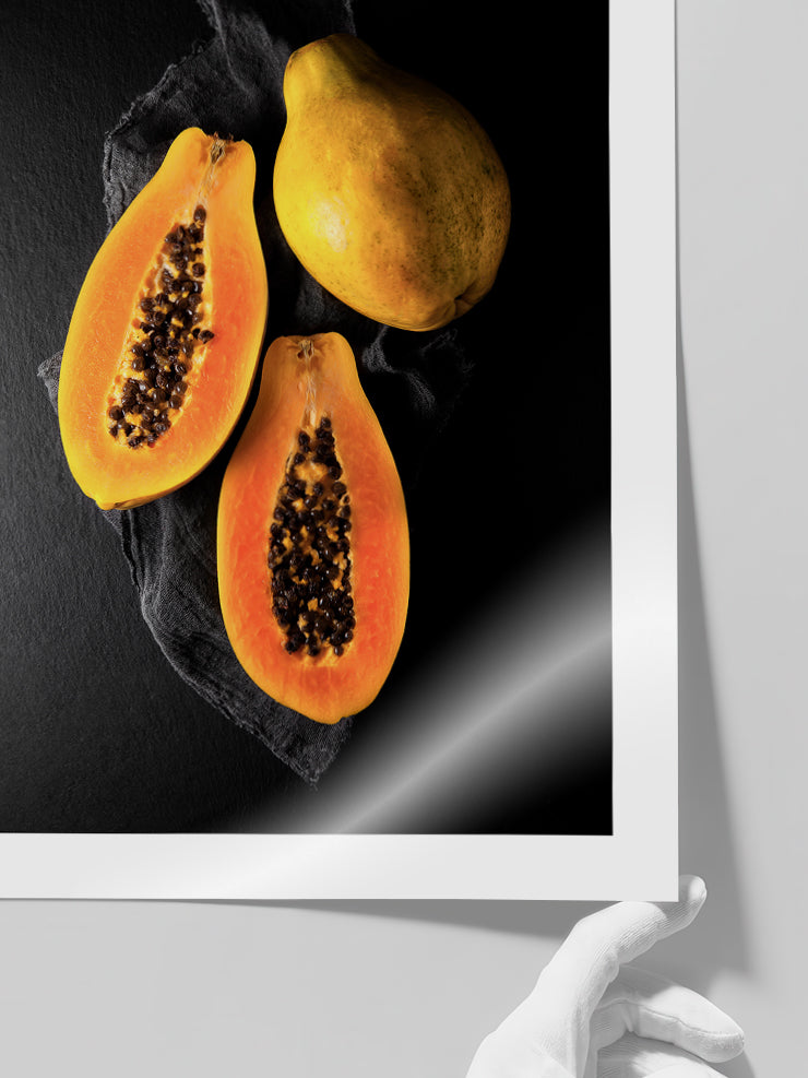 Papaya - Art Print  Poster