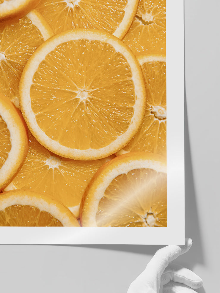 Portakal Dilimleri - Art Print  Poster