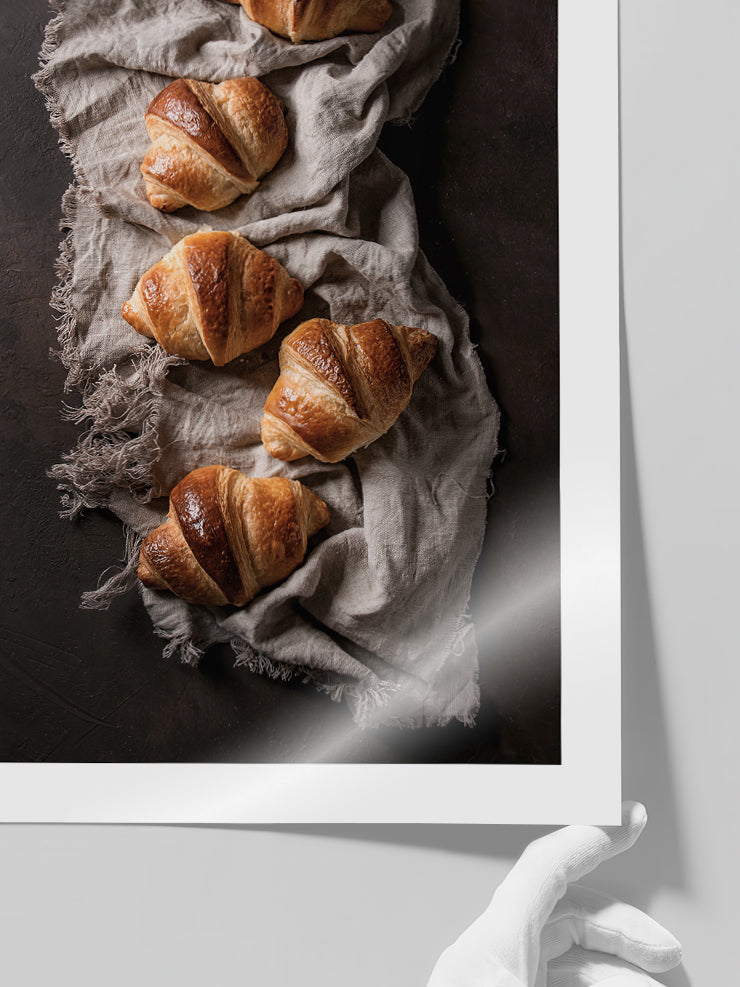Les Croissants - Art Print  Poster