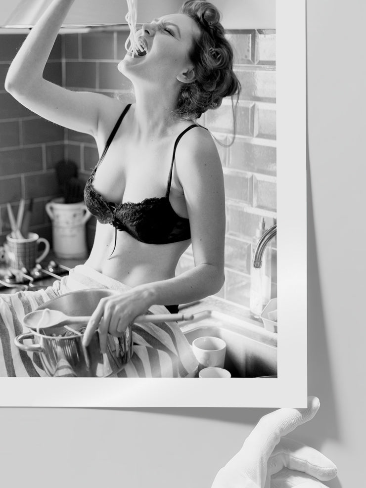 Spaghetti Lovers - Art Print  Poster