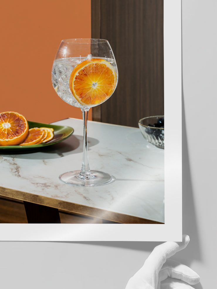 Portakallı Kokteyl - Art Print