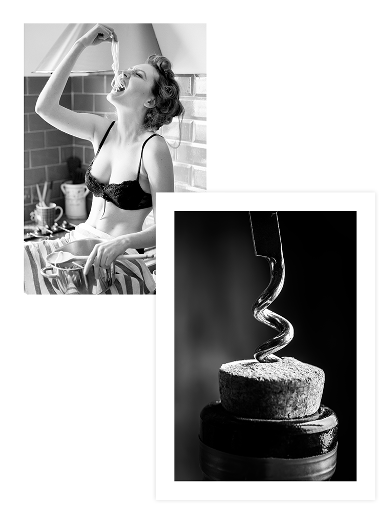 Spagetti & Şarap - Poster Seti Duo Ürün ana görseli