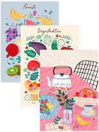 Colorful Kitchen - Poster Seti Trio