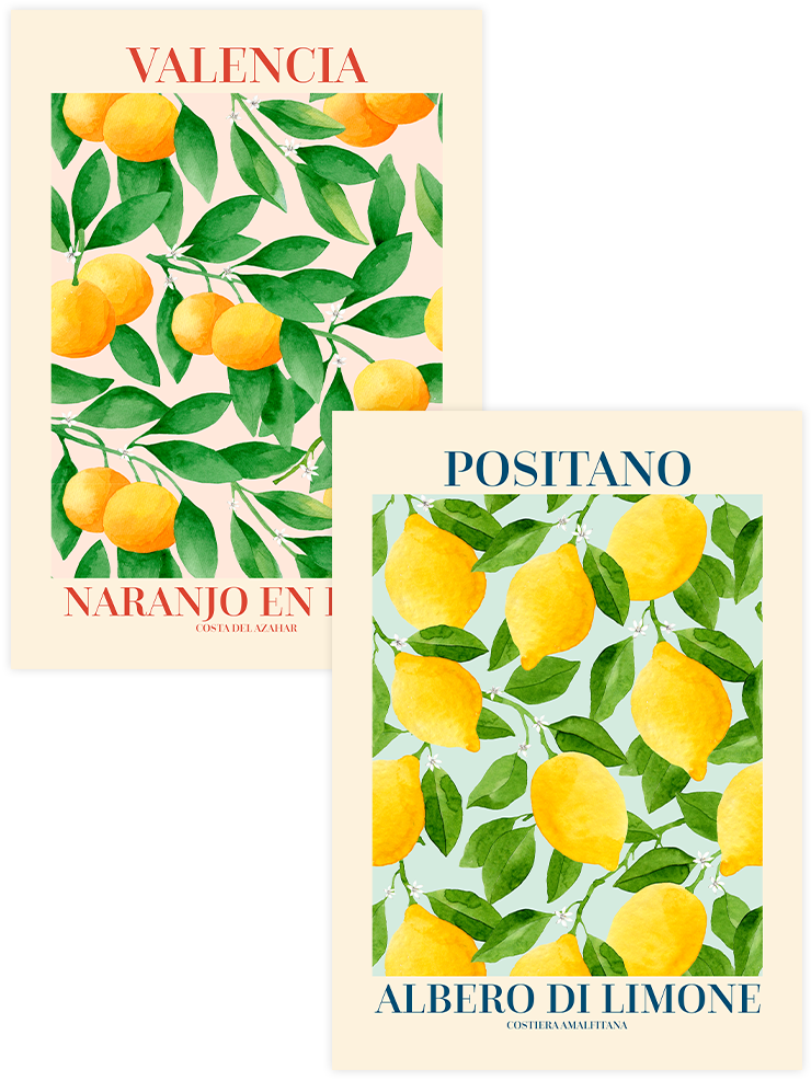 Citrus Energy - Poster Seti Duo Mutfak Poster