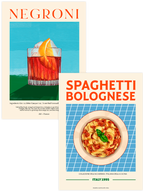 Negroni & Spaghetti - Poster Seti Duo