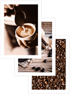 Café & Macaron - Poster Seti Trio