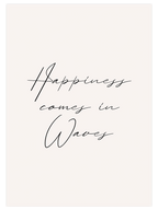 Happiness in Beige Poster Seti