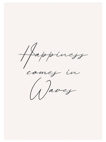 Happiness in Beige Poster Seti