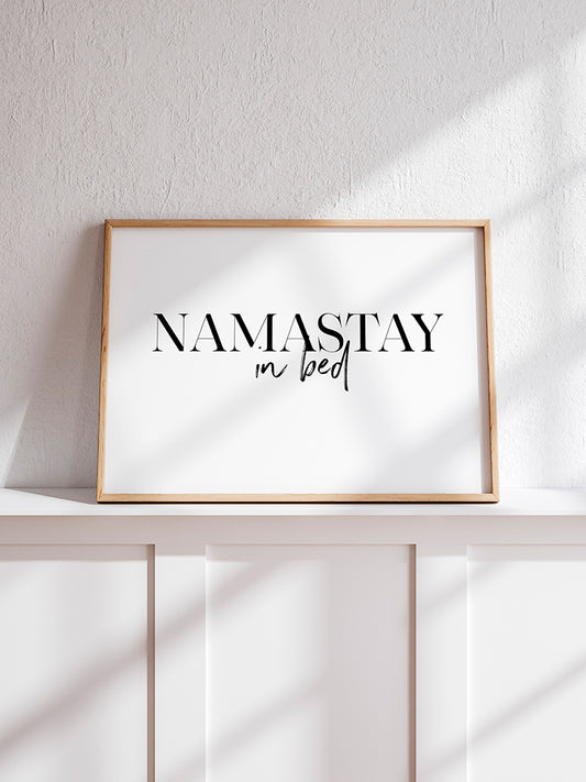 Namastay Poster - Giclée Baskı