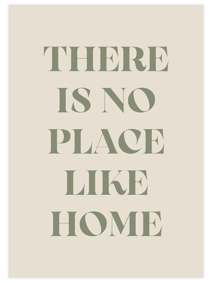 No Place Like Home - Art Print Ürün ana görseli