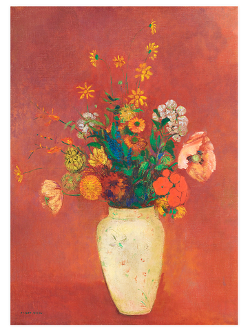 Odilon Redon Bouquet In A Chinese Vase - Art Print